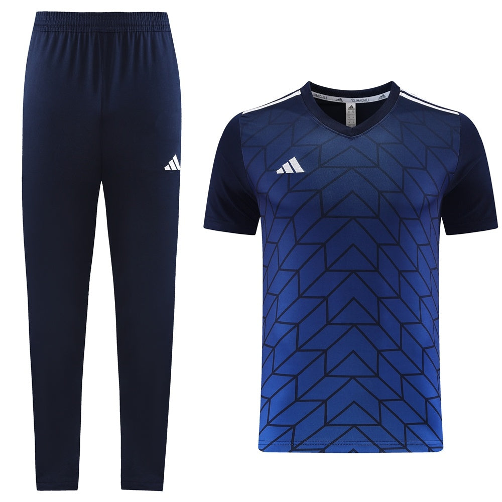 AD05 sapphire blue trousers suit S-2XL