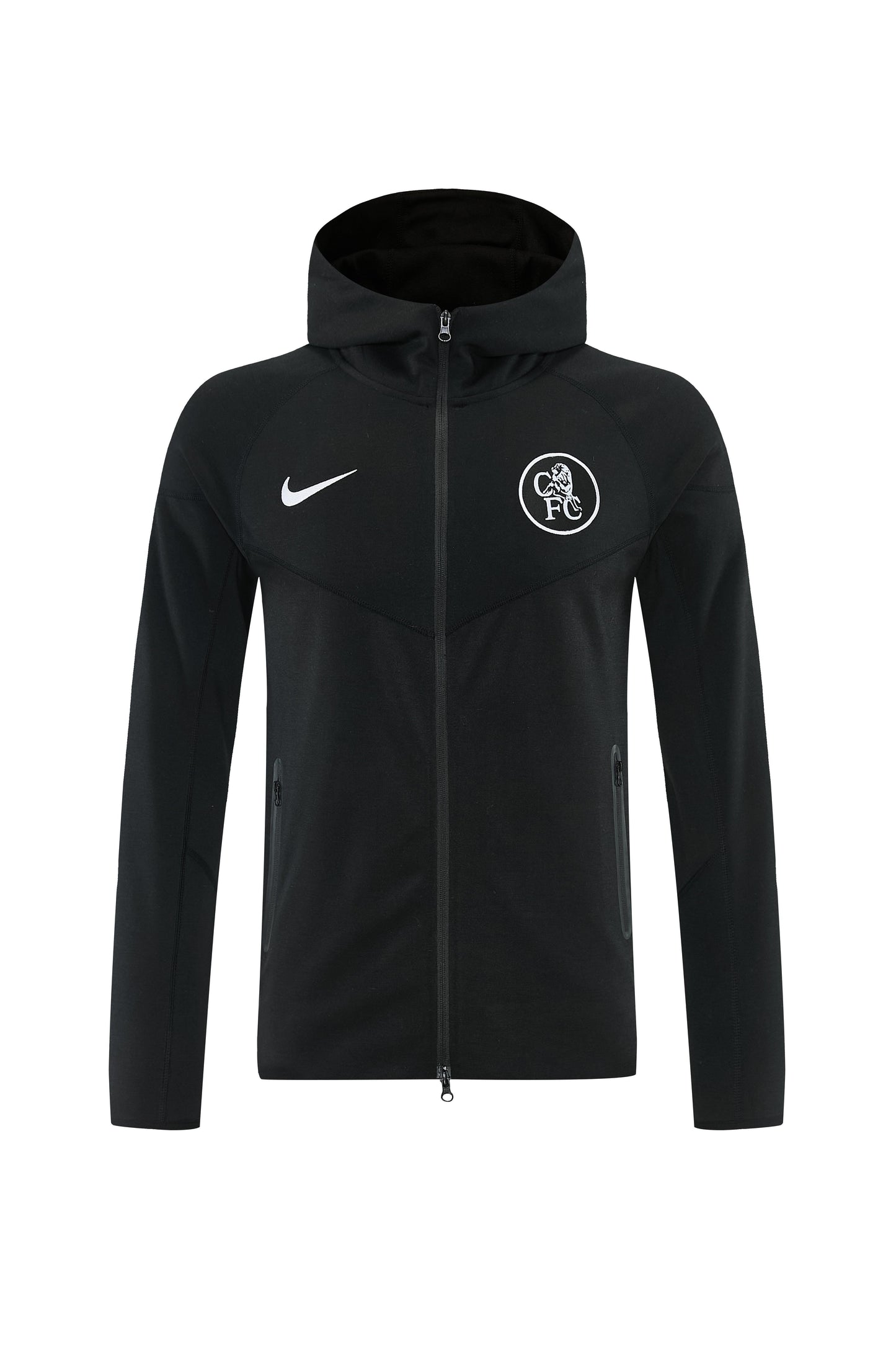 25/26 Chelsea Black Full Zipper Hoodie Windbreaker + Long Pants