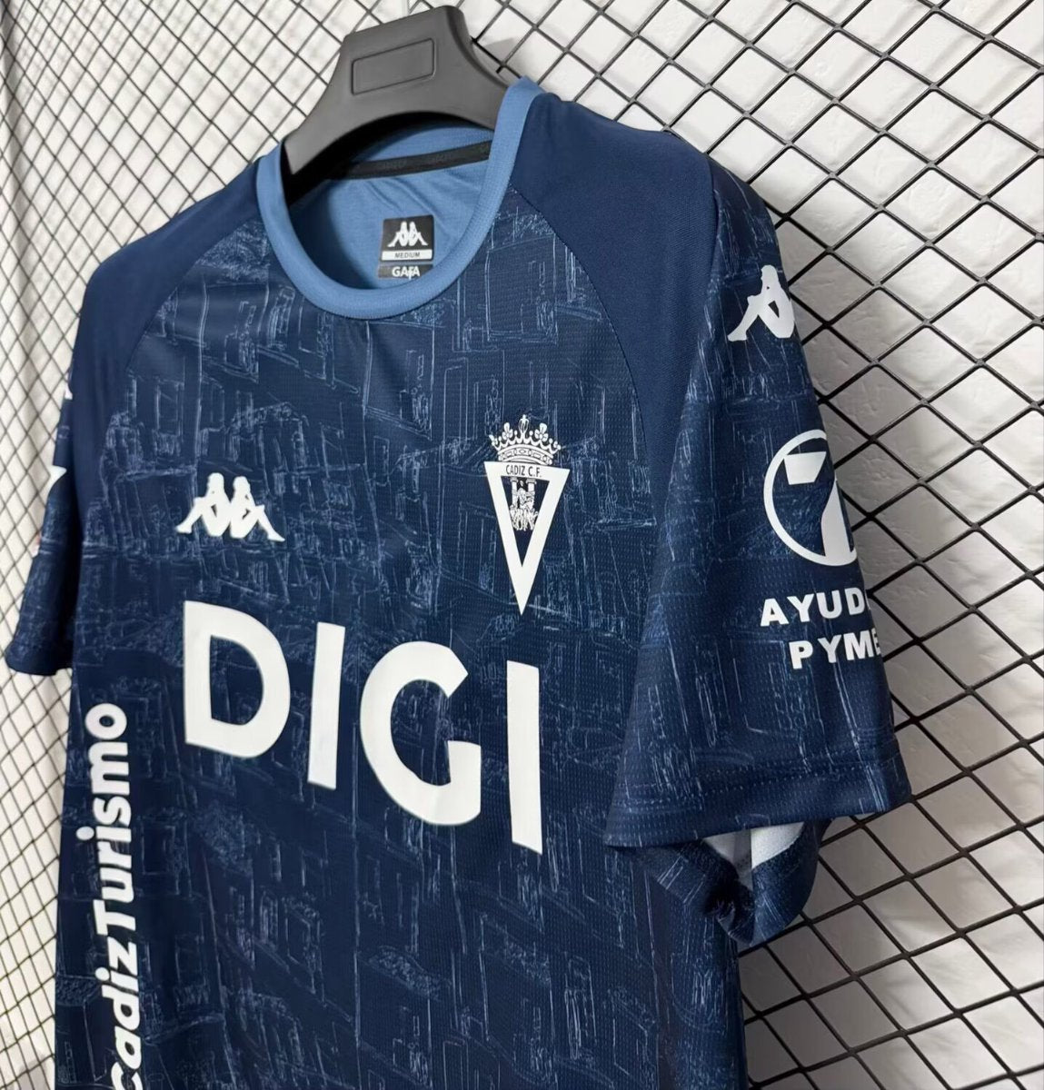26/27 Cádiz CF Navy Blue with City Blueprint Pattern Away Jersey