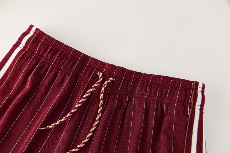 26/27 Arsenal Maroon Pinstripe Short Sleeve+Soccer Shorts