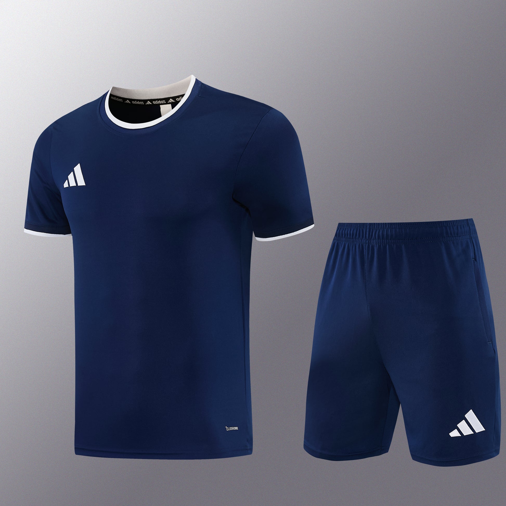 AD13 sapphire blue shorts suit S-2XL