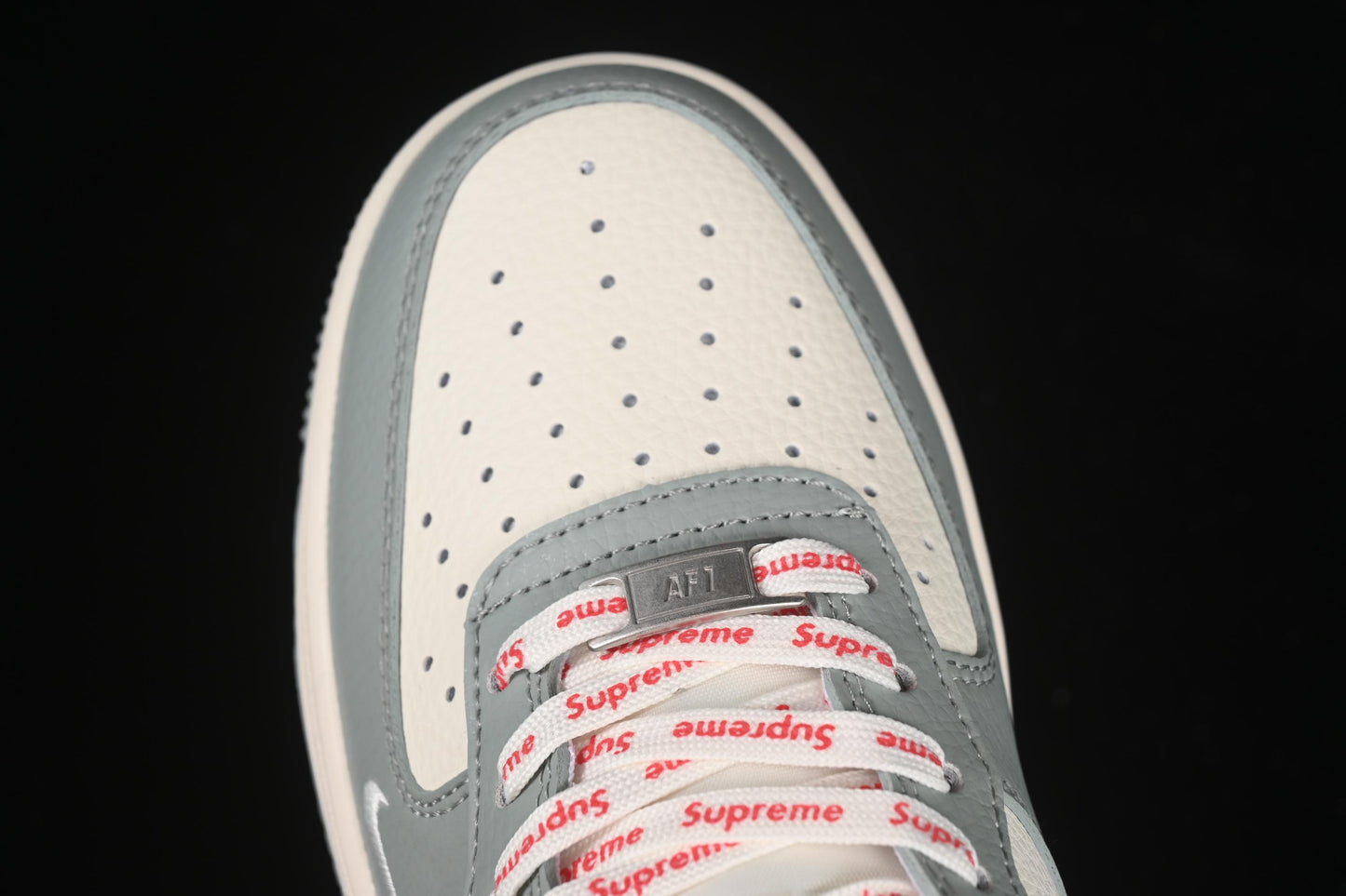 Nike Air Force 1 '07 Low Supreme Collaboration Shoes in Grey - ZH2598-319