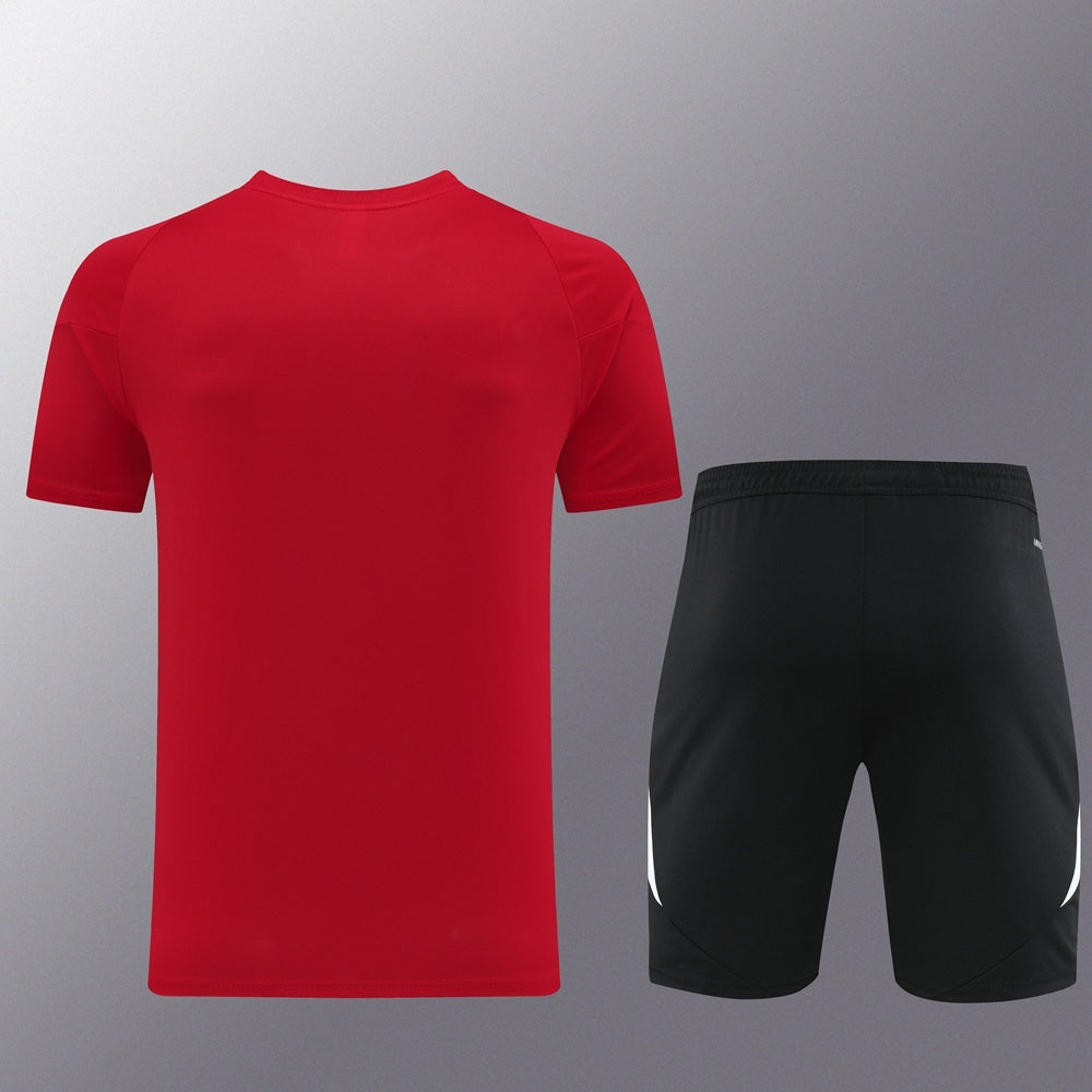 AD06 red shorts suit S-2XL