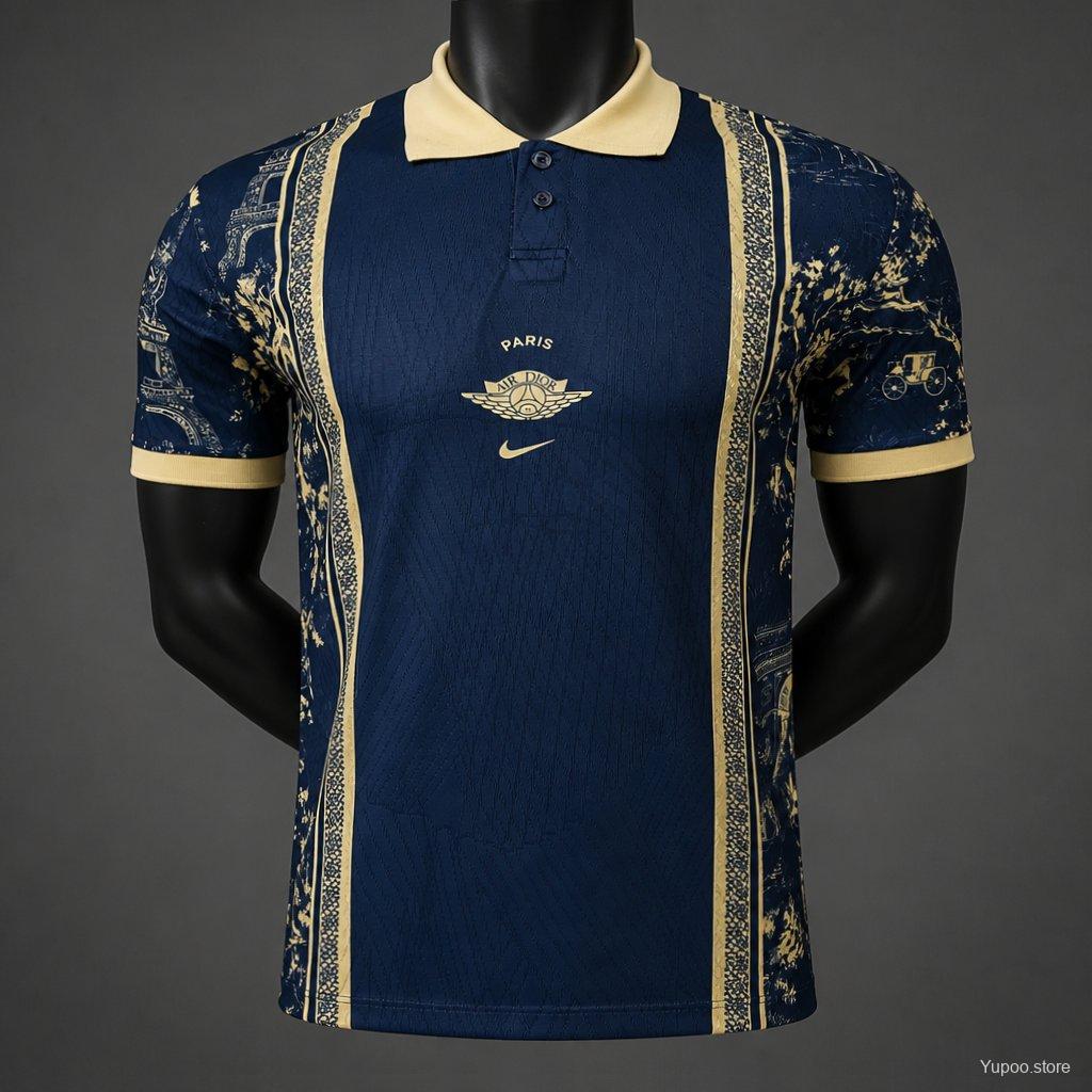 Player Version 26/27 PSG/Paris Saint Germain Air Dior POLO Navy Jersey