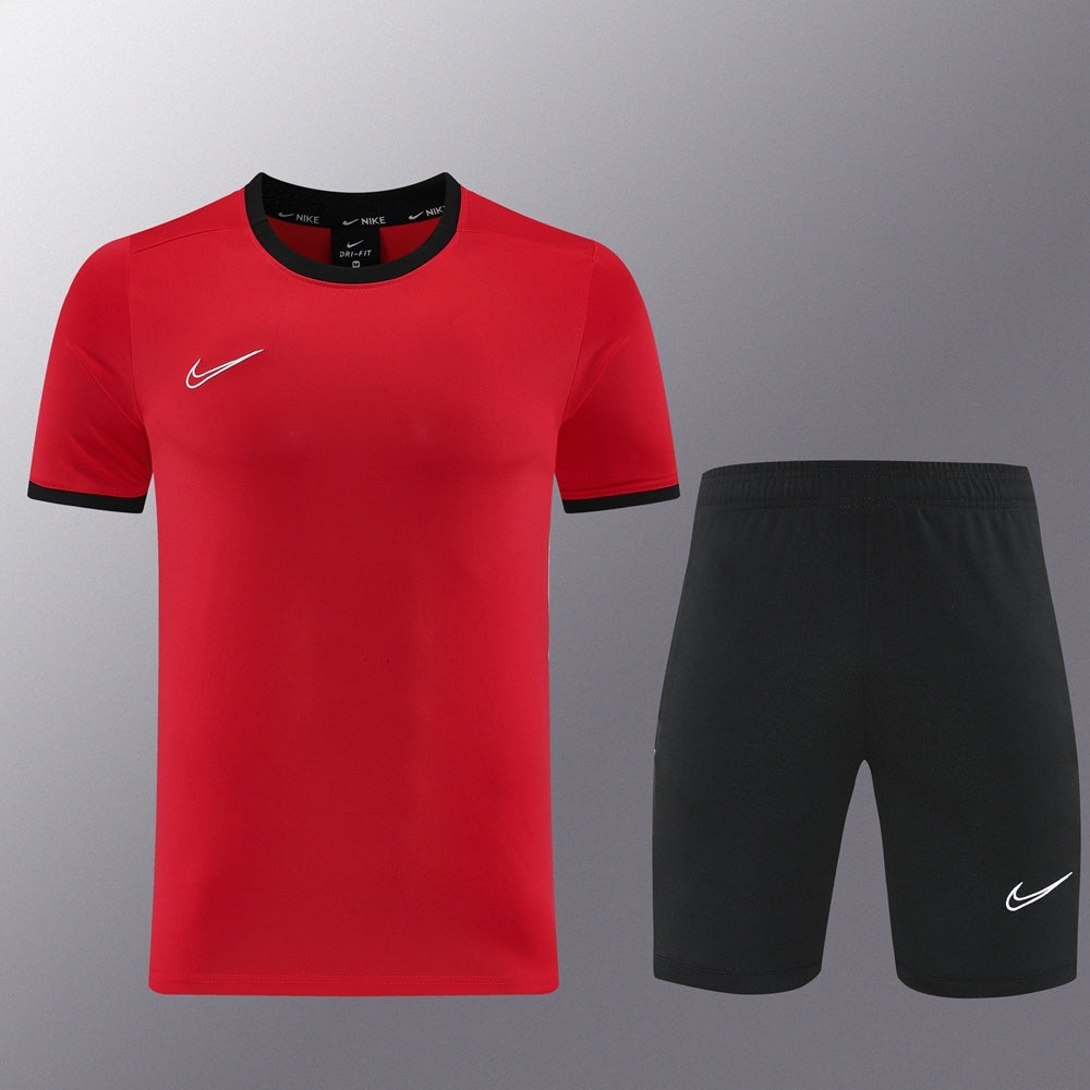 ND08 red shorts suit S-2XL