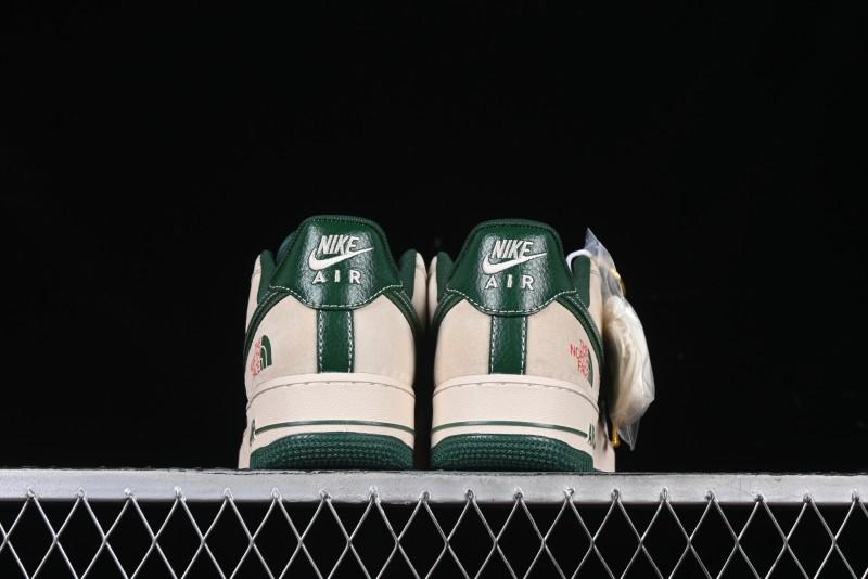 Nike Air Force 1 '07 Low The North Face Collaboration Green Snake Scale Casual Sneakers - DM6688-015