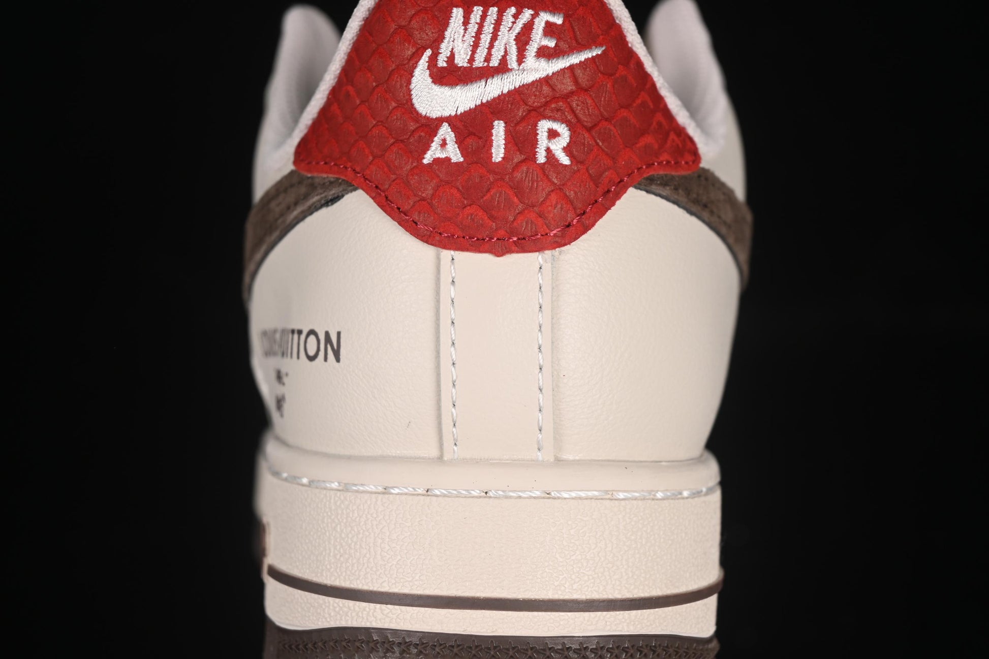 Nike Air Force 1'07 Low LV Collaboration Tan Brown Red Sole Casual Sneakers - XX3168-129