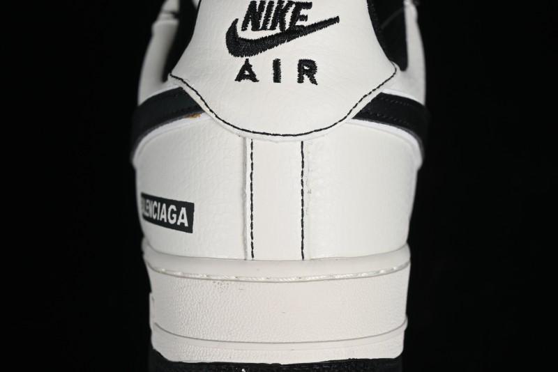 Balenciaga x Nike Air Force 1 '07 Low Triple Swoosh Beige Black Casual Shoes - FR0538-090
