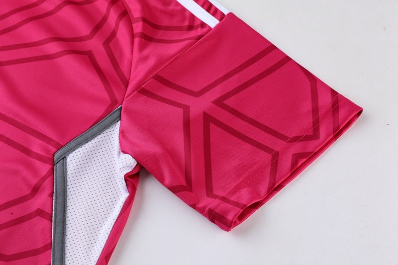 AD01 rose pink trousers suit S-2XL