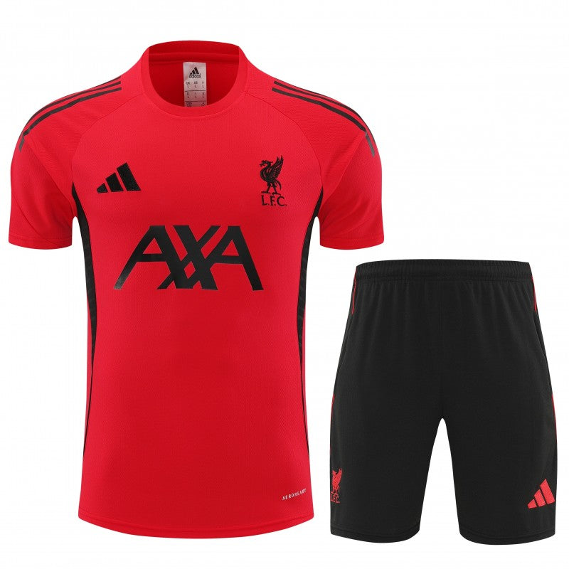 25/26 Liverpool Red Short Sleeve Jersey+Shorts