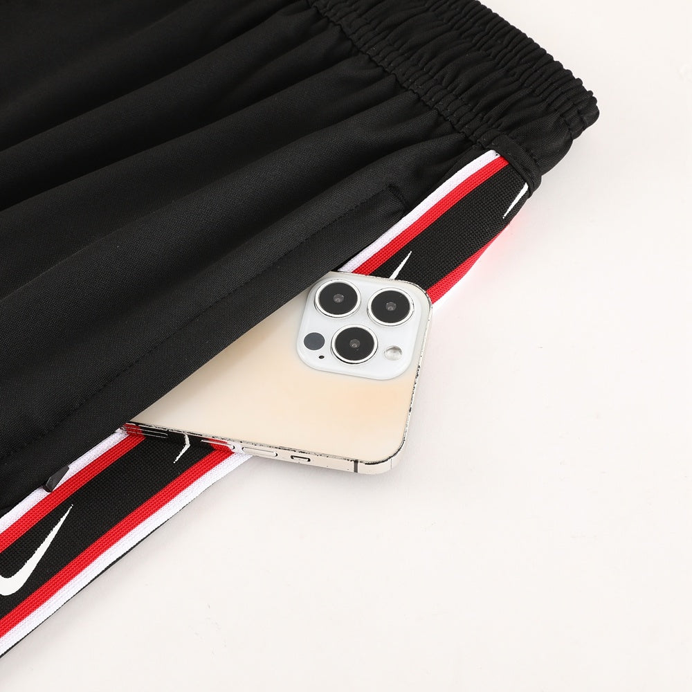 ND03 black and red shorts suit S-2XL