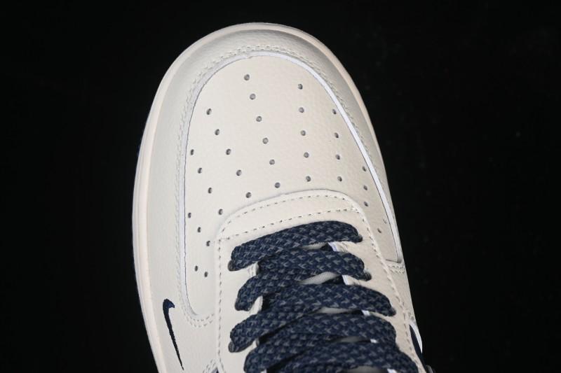 Nike Air Force 1'07 Low Supreme Co-branded Ripple Beige Blue Casual Skate Shoes - XY2025-001