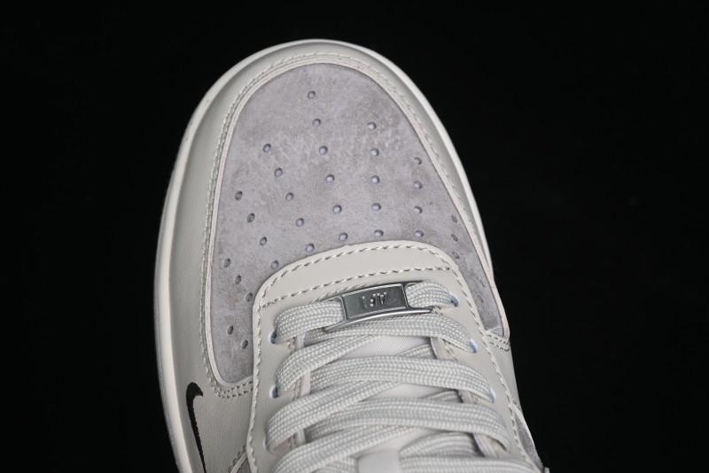 Nike Air Force 1 '07 Low Stussy Collaboration - White Black Sole Low-Top Casual Sneakers - XZ6188-279