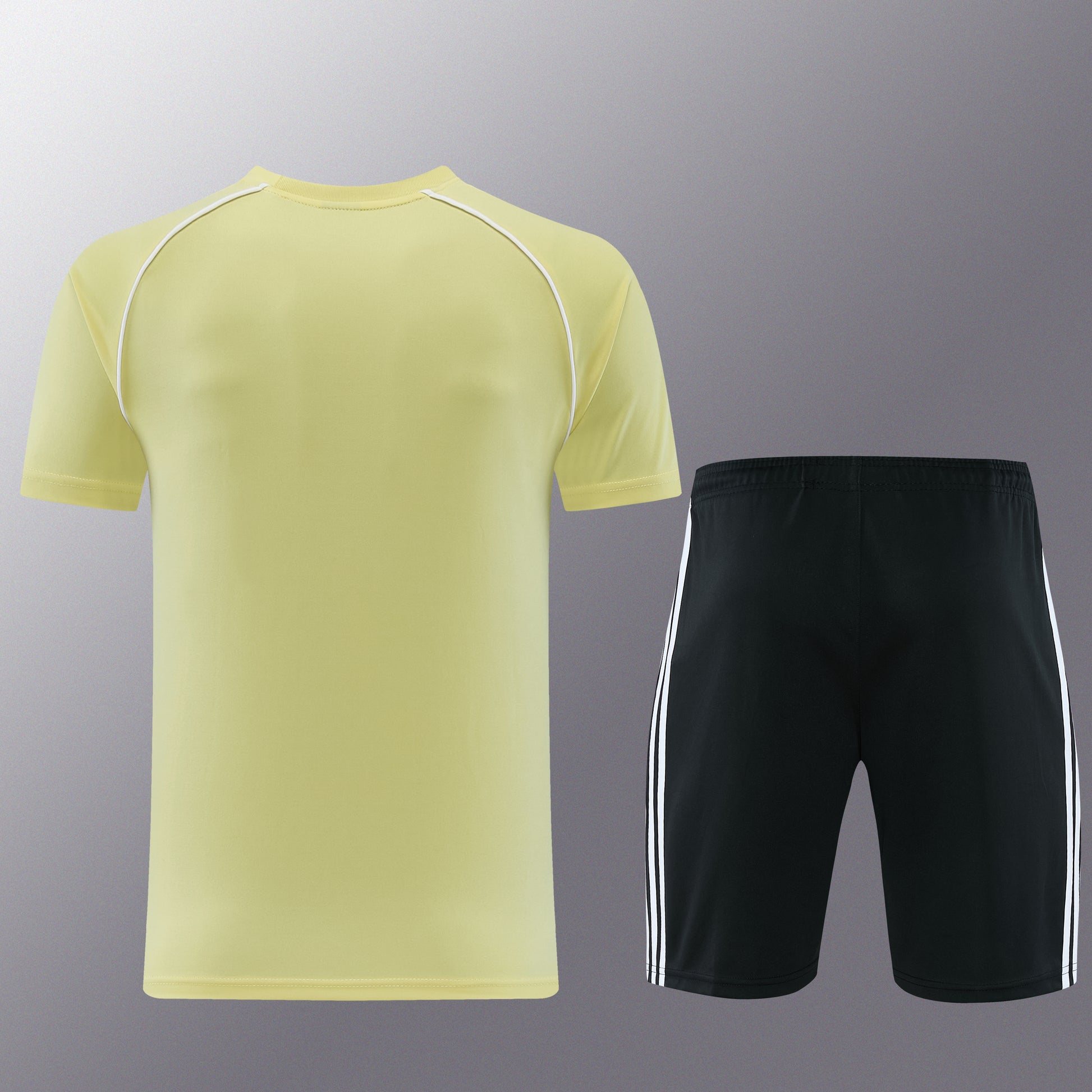 AD15 yellow shorts suit S-2XL