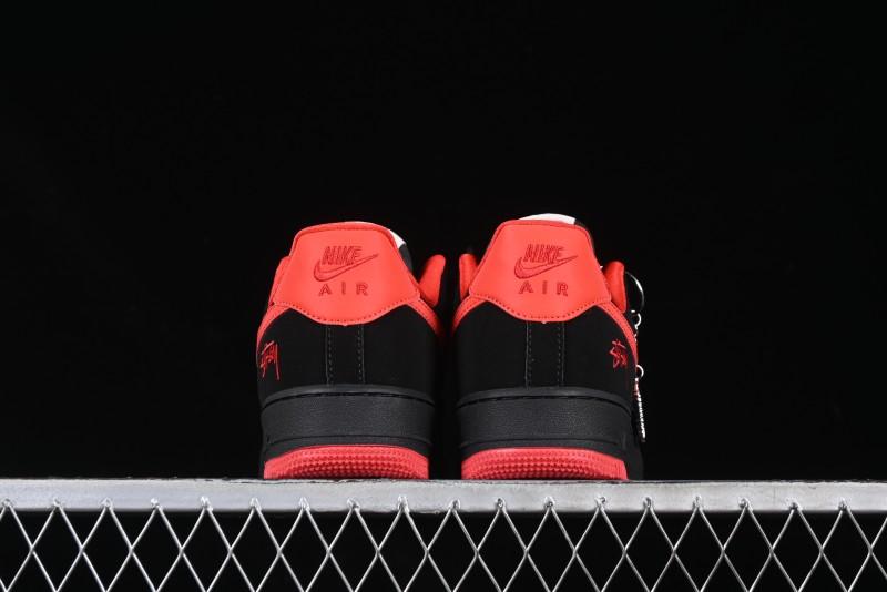 Nike Air Force 1'07 Low Stussy Collaboration Passion Orange Low-Top Casual Sneakers - DF0188-044