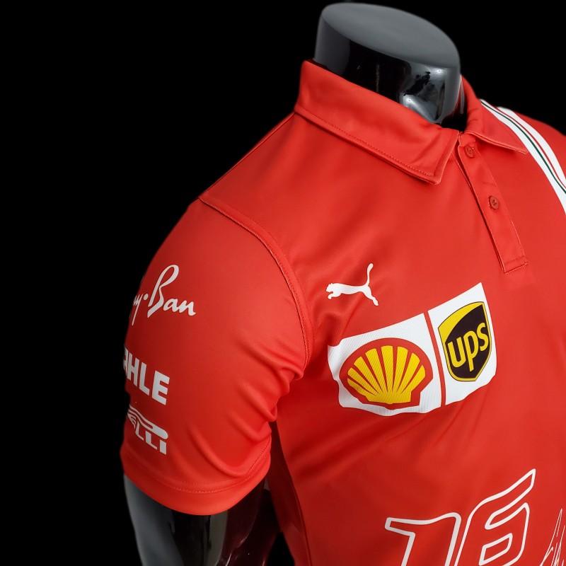 F1 Formula One 2022 Ferrari Polo Red