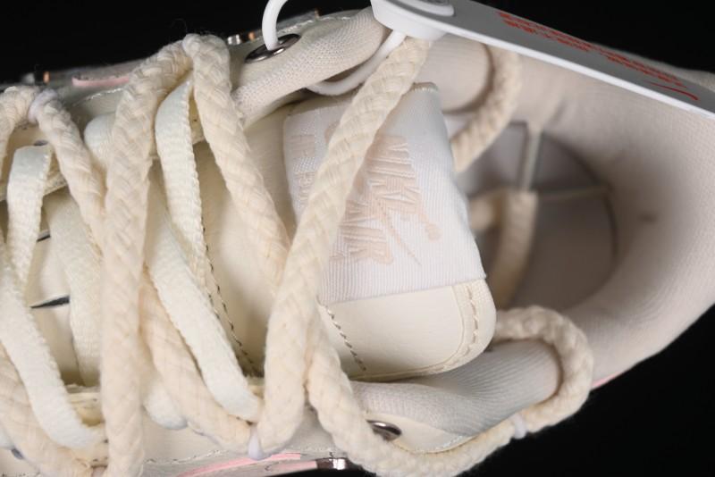 Nike Air Force 1 '07 Low Pink Deconstructed Swoosh Casual Sneakers - FC8110-181