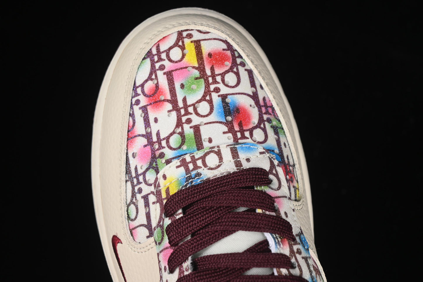 Nike Air Force 1'07 Low Dior Collaboration Floral Embroidery Casual Sneakers - DF0188-063
