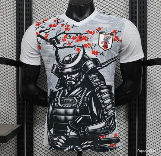 Player Version 2025 Japan White with Samurai & Cherry Blossom Jersey