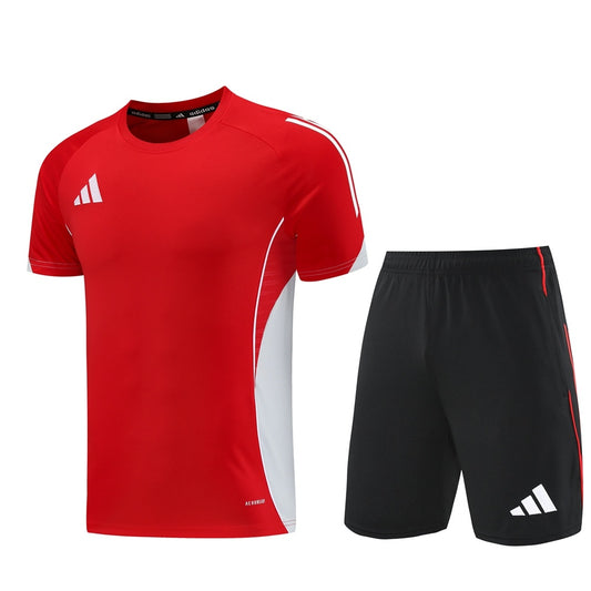 AD09 red shorts suit S-2XL