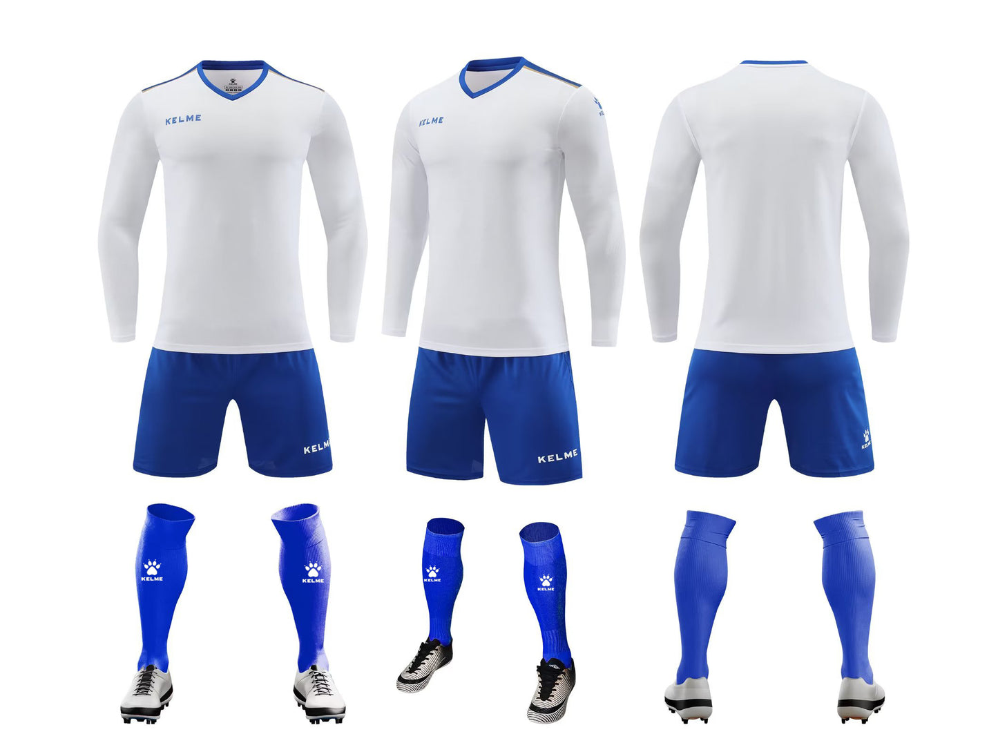 K3288 Kalmei long-sleeved football training uniform 5 colors 3XS-4XL