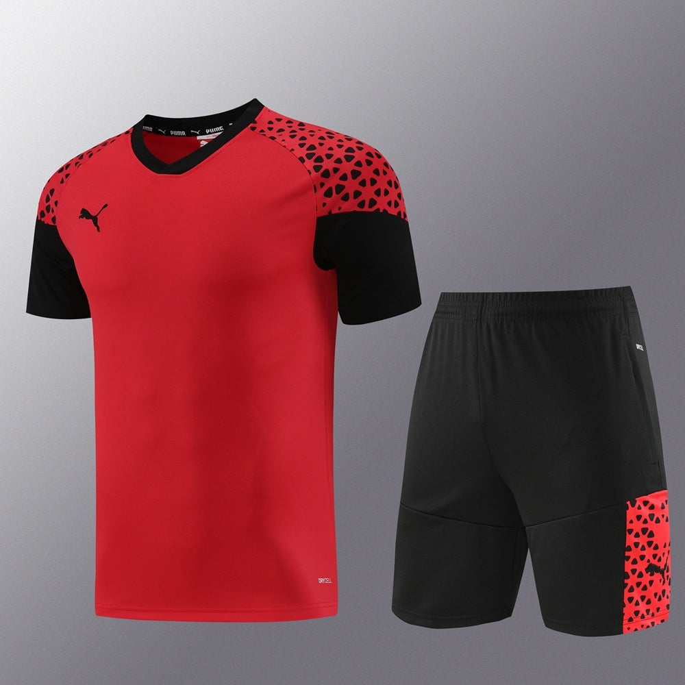 PD02 red shorts suit S-2XL