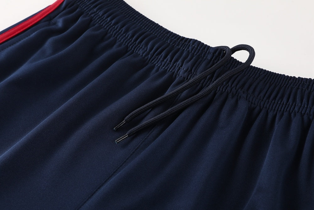 AD10 sapphire blue shorts suit S-2XL