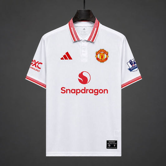 26/27 Manchester United White Polo Jersey