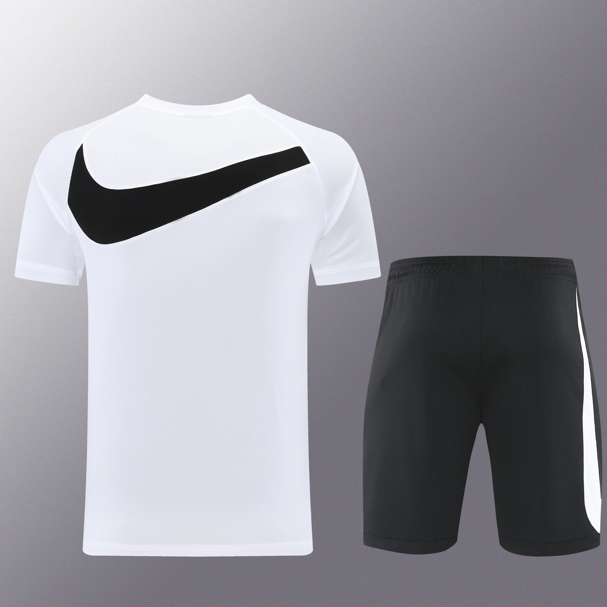 ND09 white shorts suit S-2XL