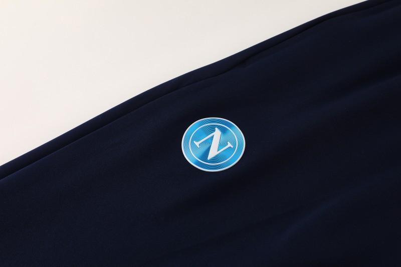25/26 SSC Napoli White  Full zipper Jacket Tracksuit+ long pants