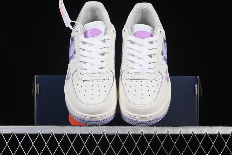 Nike Air Force 1'07 Low Casual Sneakers Purple Butterfly - FB1839-213