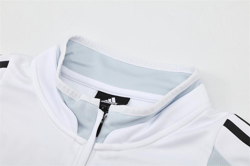 Retro 04/05 Real Madrid White Half Zipper Jacket