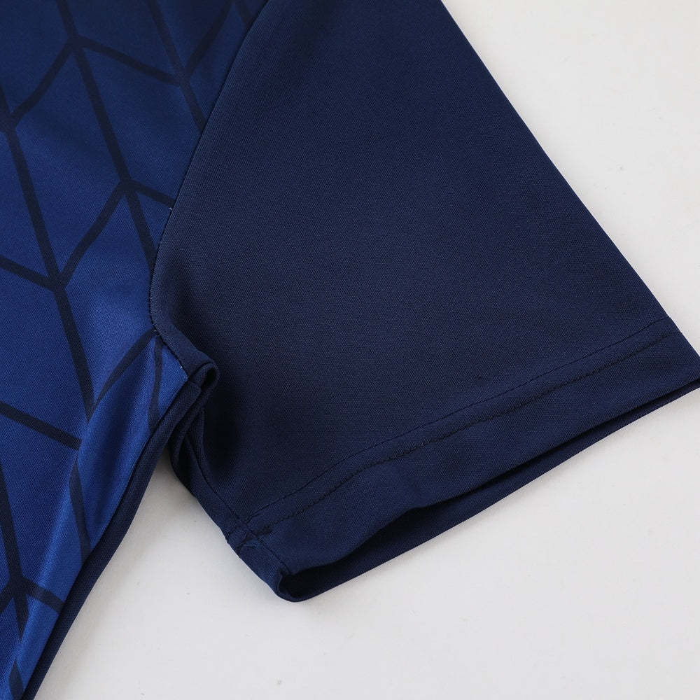 AD05 sapphire blue shorts suit S-2XL