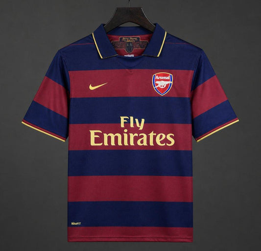 Retro 07/08 Arsenal Third Dark Blue/Maroon Jersey