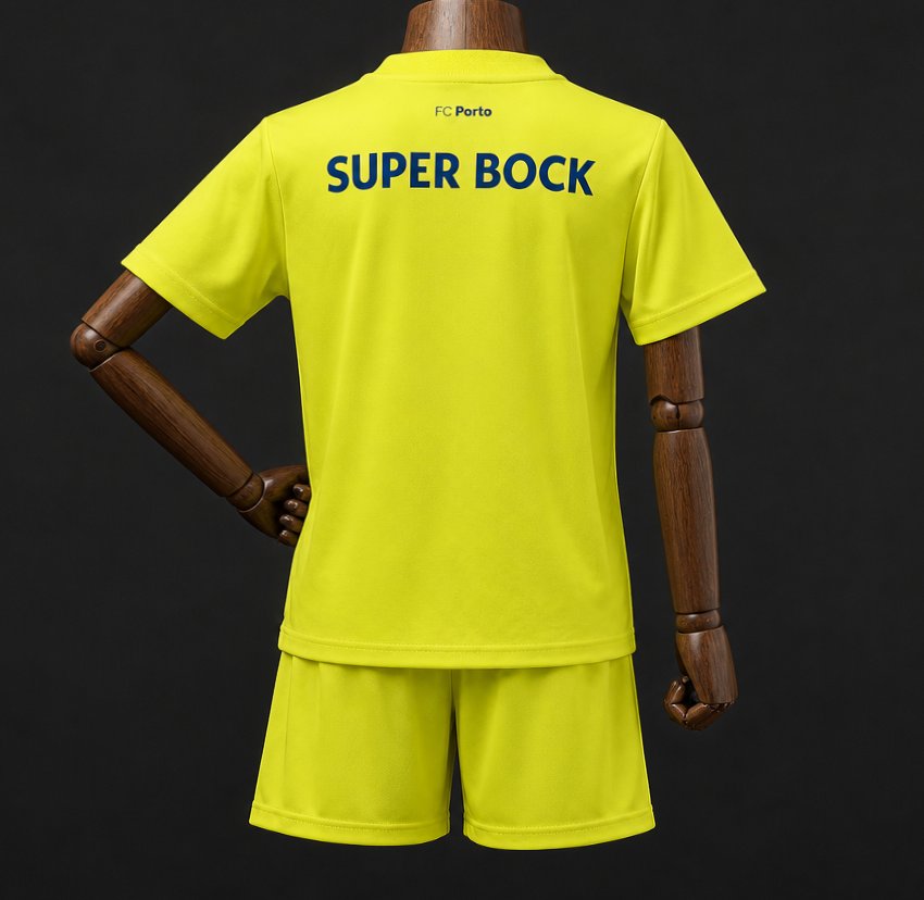 26/27 Kids FC Porto Goalkeeper Yellow Jersey