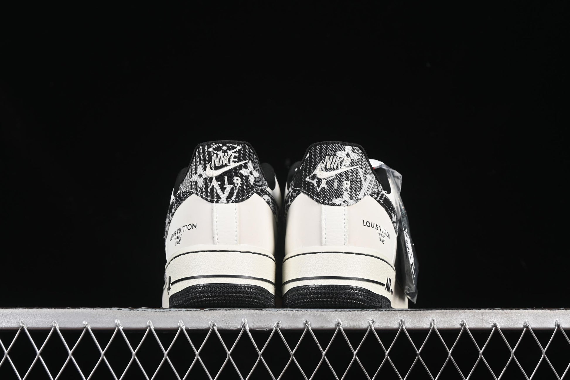 Nike Air Force 1 '07 Low LV Collaboration Grey Black Denim Casual Sneakers - SC9207-539