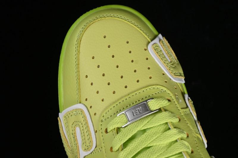 Nike CPFM x Nike Air Force 1 '07 Low Casual Sneakers in Lemon Green with SUNSHINE Design - DC4457-300