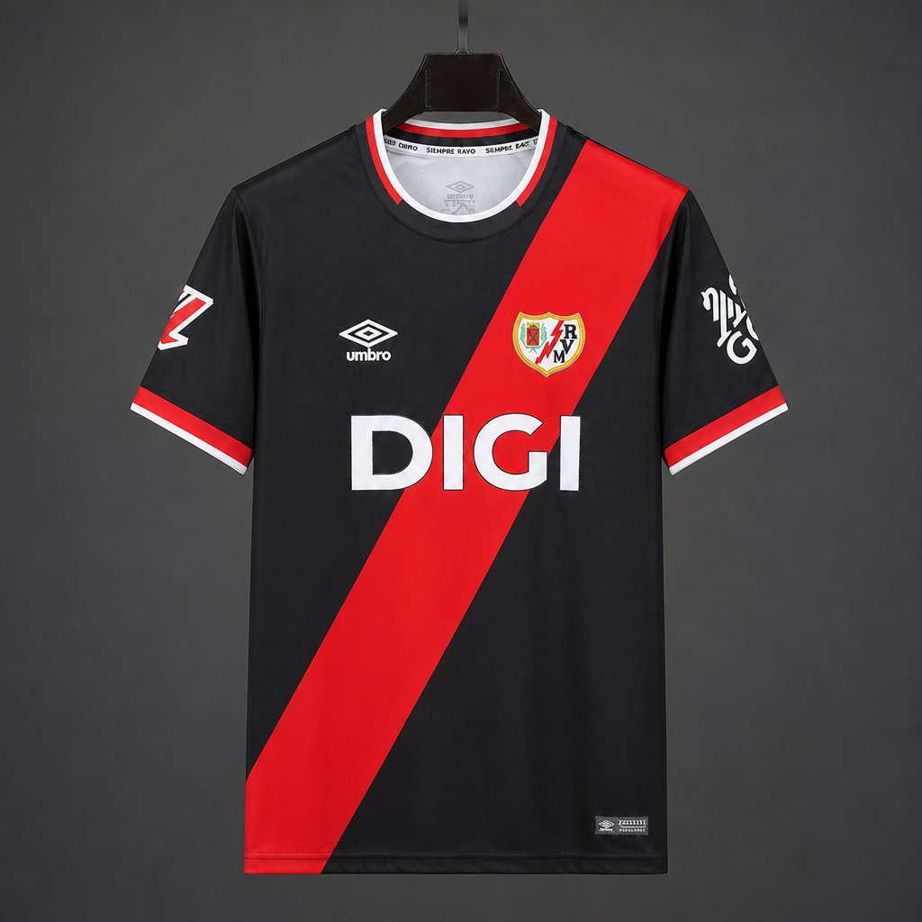 26/27 Rayo Vallecano Goalkeeper Home Black Jersey