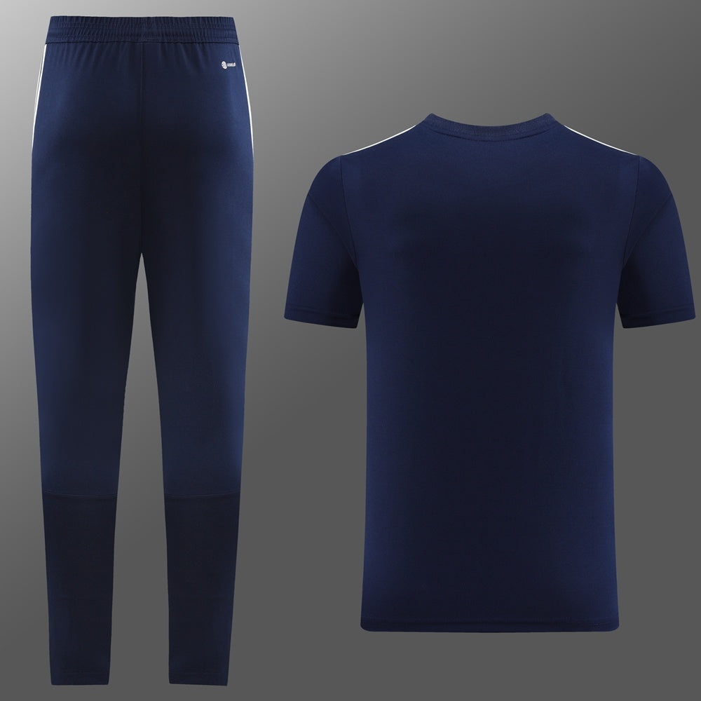 AD05 sapphire blue trousers suit S-2XL