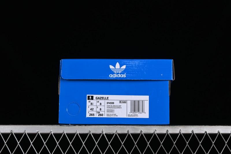 Adidas Originals Gazelle Indoor Retro Casual Slip-Resistant Wear-Resistant Low-Top Sneakers - IF4599