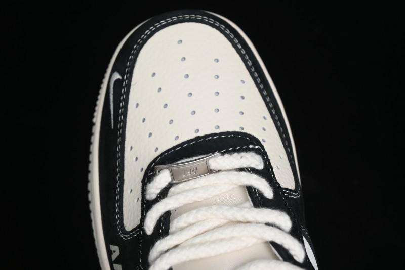 Nike Air Force 1 '07 Low Stussy Collaboration - Black/Red Label Low-Top Casual Sneakers - SJ6698-008