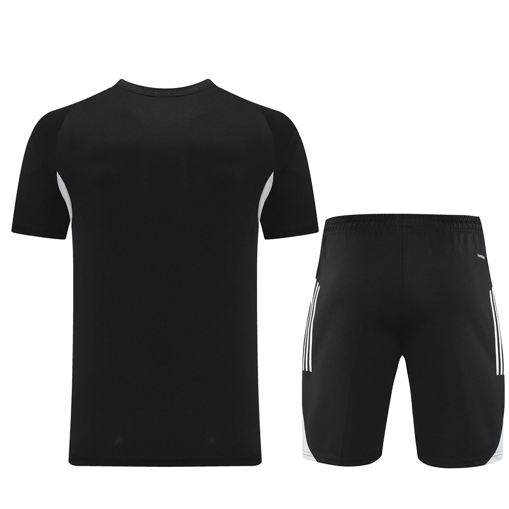 AD09 black shorts suit S-2XL
