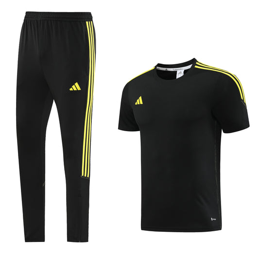 AD02 black and yellow trousers suit S-2XL