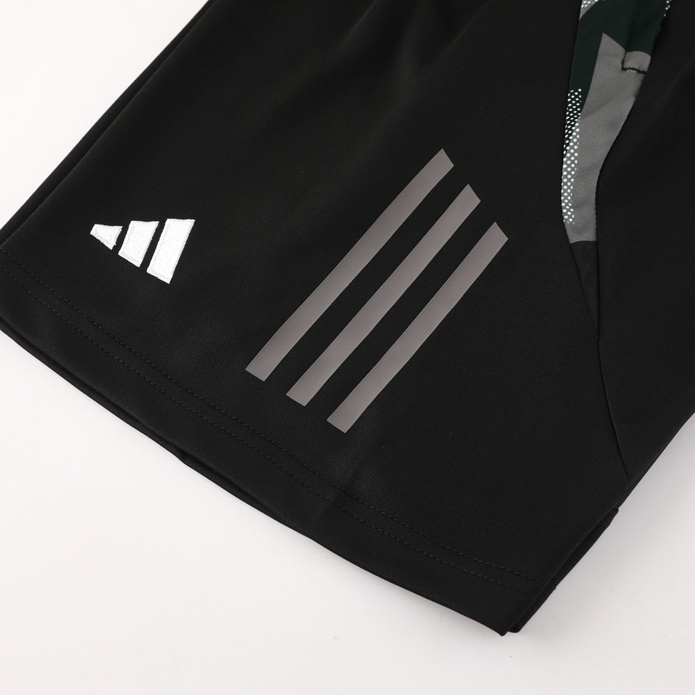 AD08 black shorts suit S-2XL