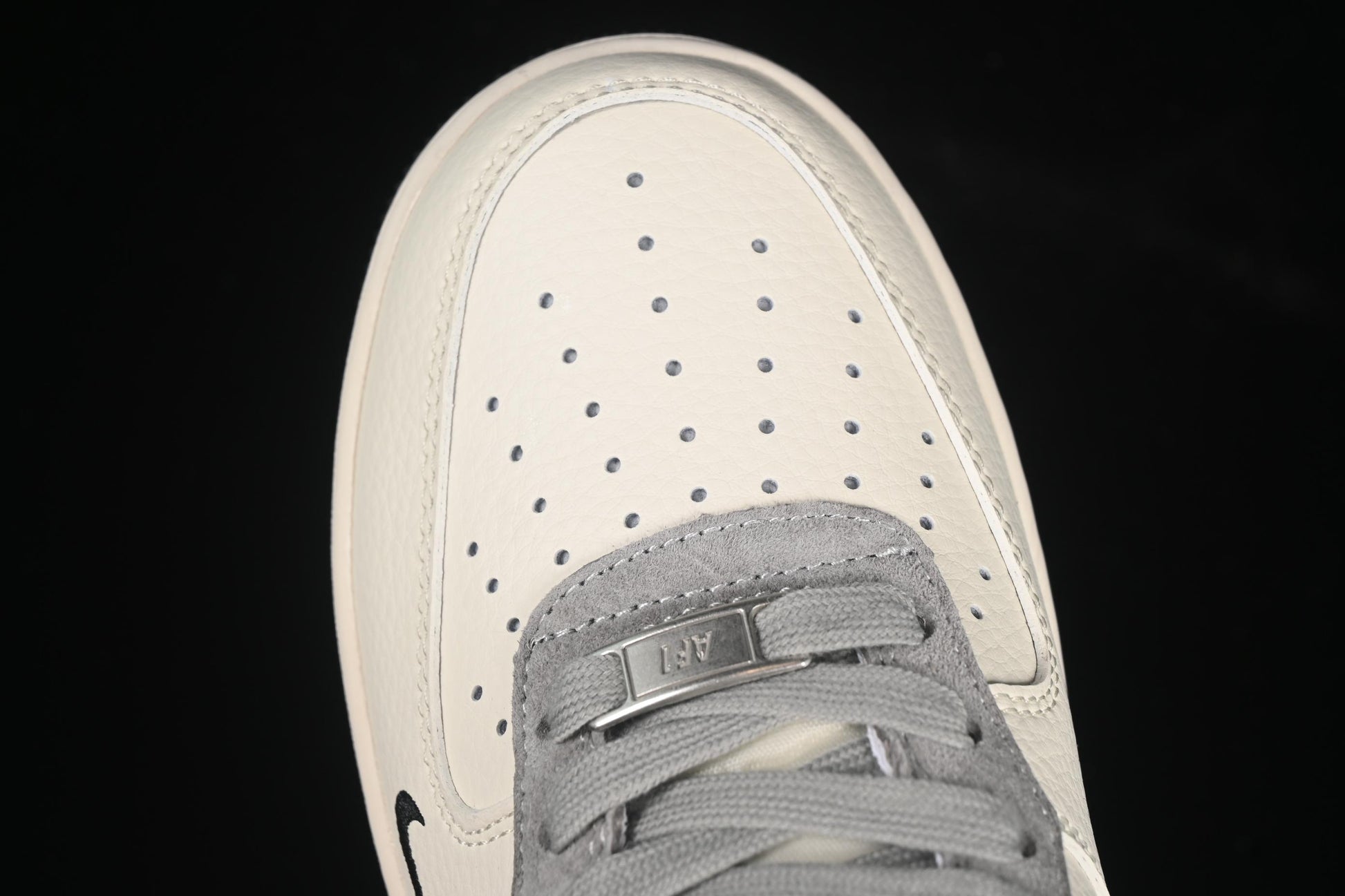 Nike Air Force 1 '07 Low The North Face Collaboration Beige Black Swoosh Casual Sneakers - XZ6188-190