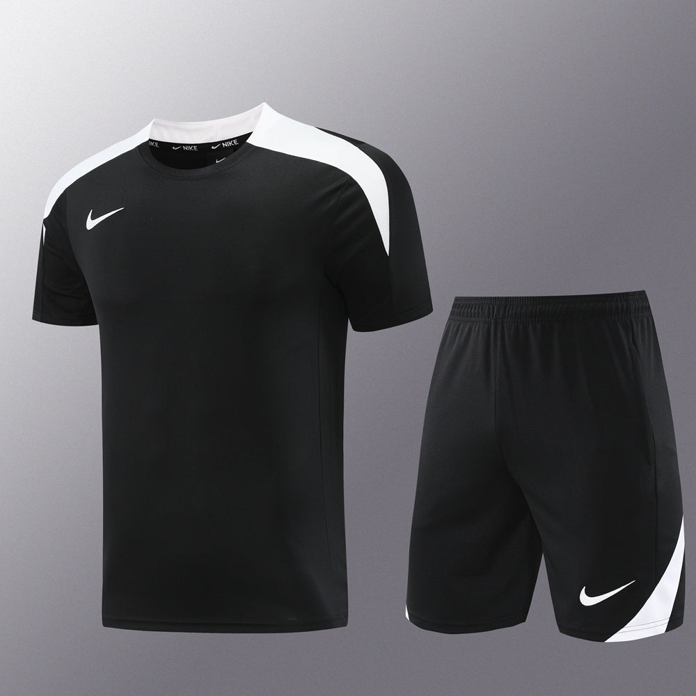 ND05 black and white shorts suit S-2XL