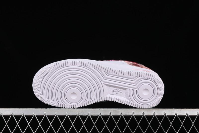 Nike Air Force 1 '07 Low Valentine's Day Limited Edition Pink Bear Sneakers - DH2920-111
