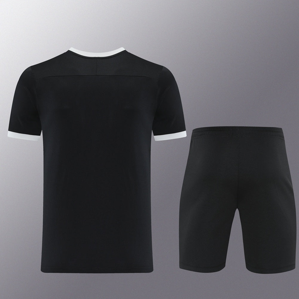ND08 black shorts suit S-2XL