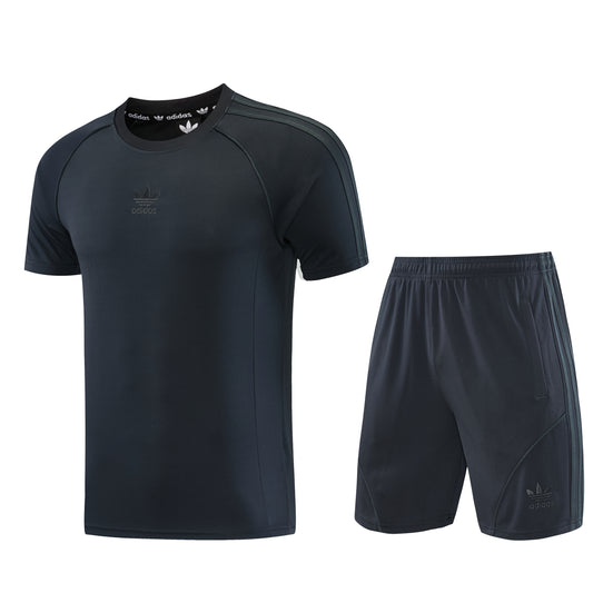 AD15 dark gray shorts suit S-2XL