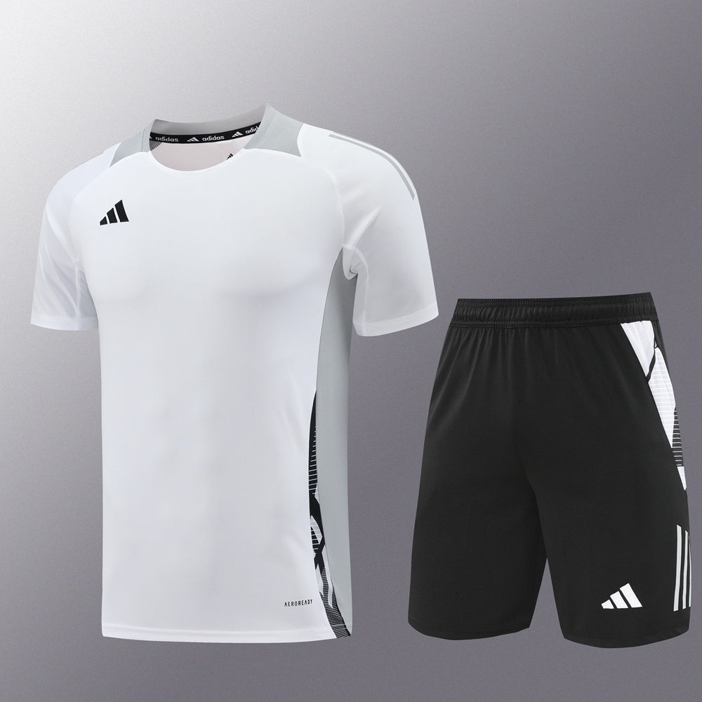 AD08 white shorts suit S-2XL